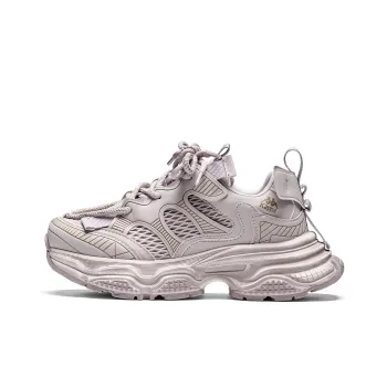 Kappa Slip Resistant And Breathable Low Top Chunky Sneakers Women's Malt Beige Brown