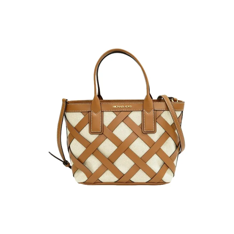 MICHAEL KORS Sienna Leather Tote Bag Shopping Bag Shoulder Bags Handbags Small Size Women's Brown-1