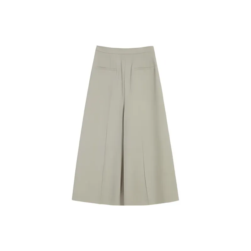 Yiner SS24 Casual Pants Women's Light Silver Gray-1