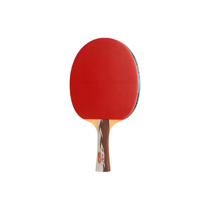 DOUBLEFISH Ping Pong Paddles Kids' All Wood Black Red-3