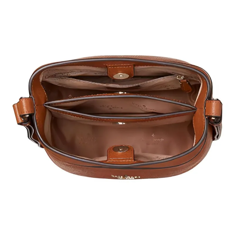 Kate Spade Leila Cow Leather Bucket Bag Handbag Shoulder Bag Crossbody Bag Small Size Women's Brown-3