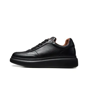 THOM WILLS Black Warrior Low Top Skateboard Shoes 4.6cm Men's Black