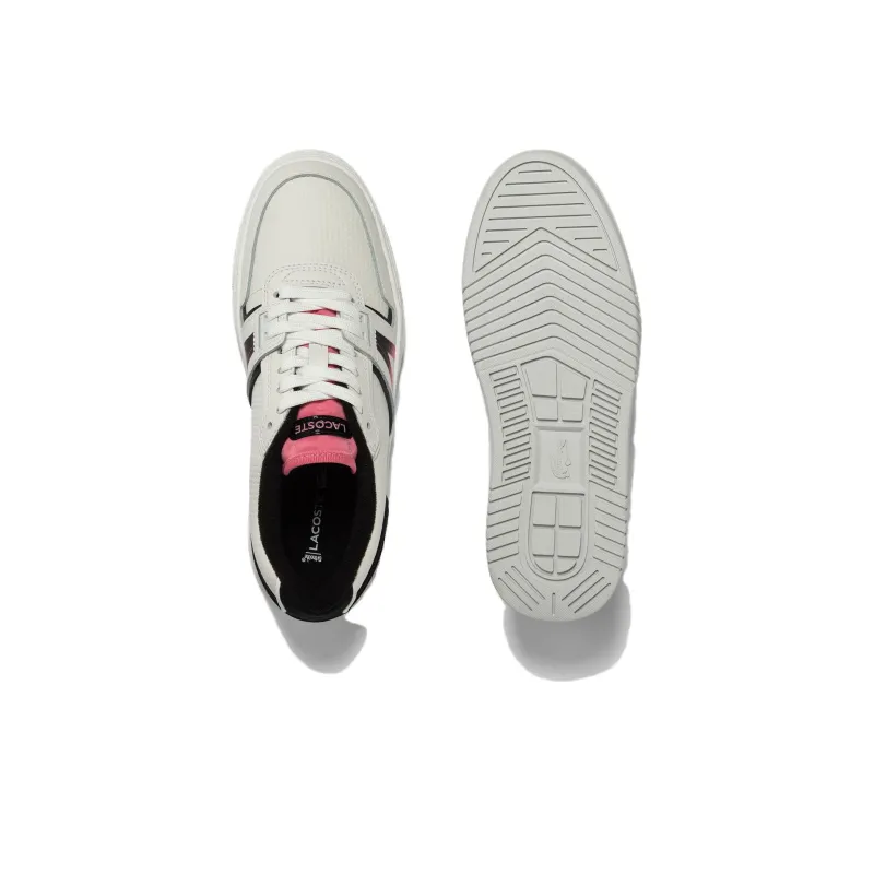 LACOSTE L001 Low Top Skateboard Shoes Women's White-4
