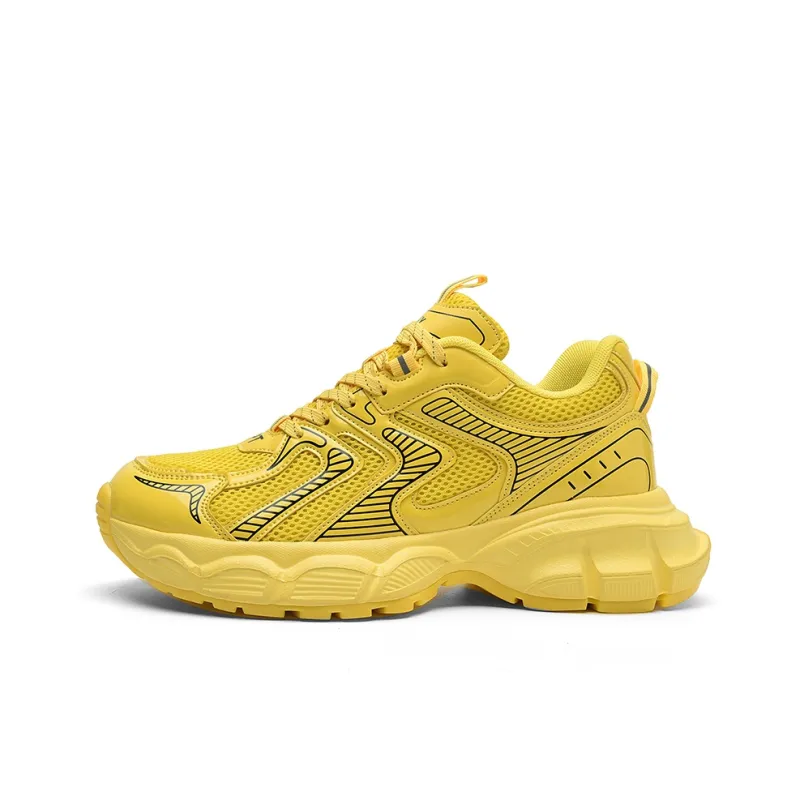 12345 Anti-Slip Wear-Resistant Breathable Height Increasing Low-Top Chunky Sneakers Men's-10