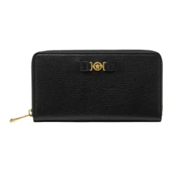 VERSACE Medusa Goatskin Wallet Men's Black