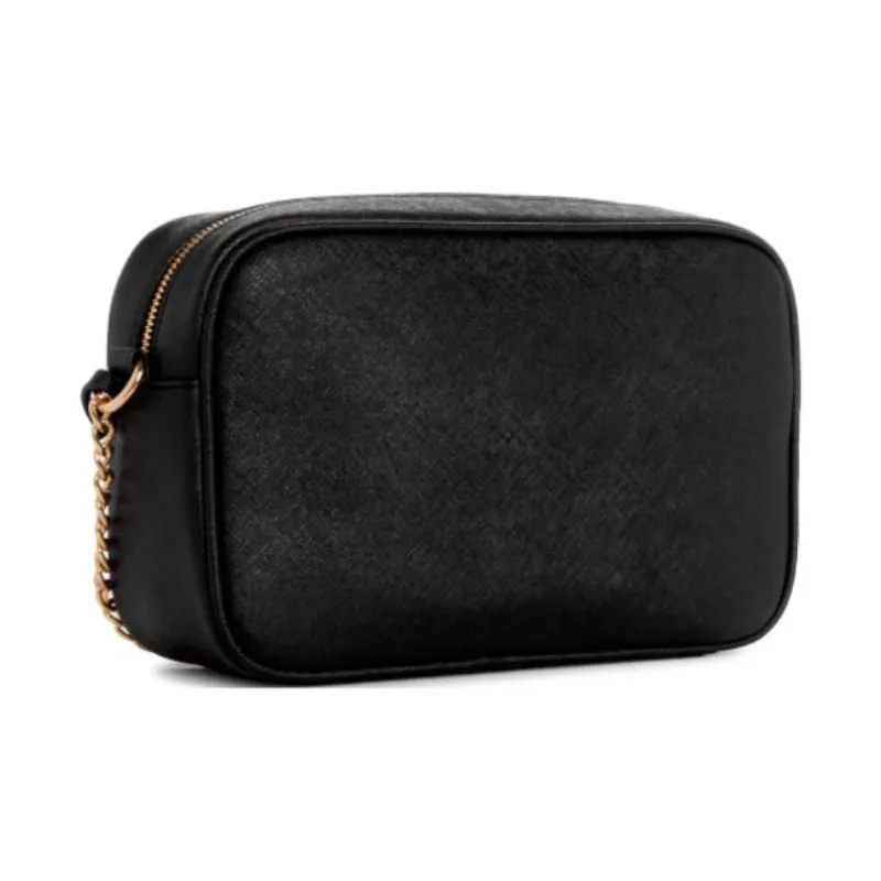 GUESS Faux Leather Camera Bag, Shoulder Bag Regular Women's Black-1