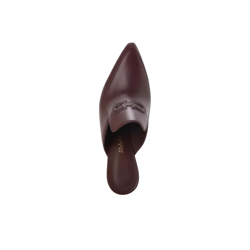 FERRAGAMO Wrap toe Slippers Women's Brown-3