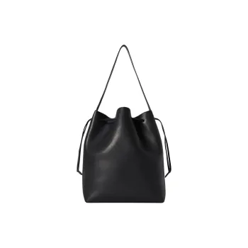 THE ROW Leather One Shoulder Handbags Women's Black