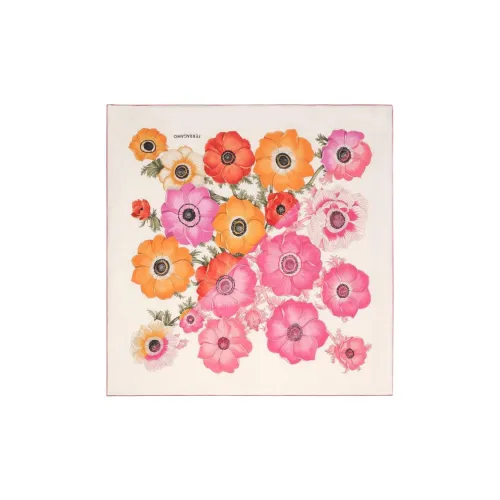 Ferragamo Anemone-print Silk Scarf