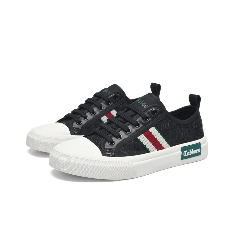 Cabbeen Breathable Low Top Skateboard Shoes Men's White Street Design Feel, Romantic Love Confession-9