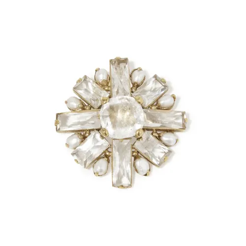 Goossens Stones Pearls Brooch