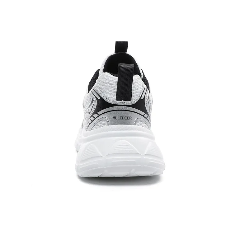 Black tailed Deer Shock Absorbers Slip Resistant, Abrasion Resistant, Lightweight Low Top Chunky Sneakers Men's-8