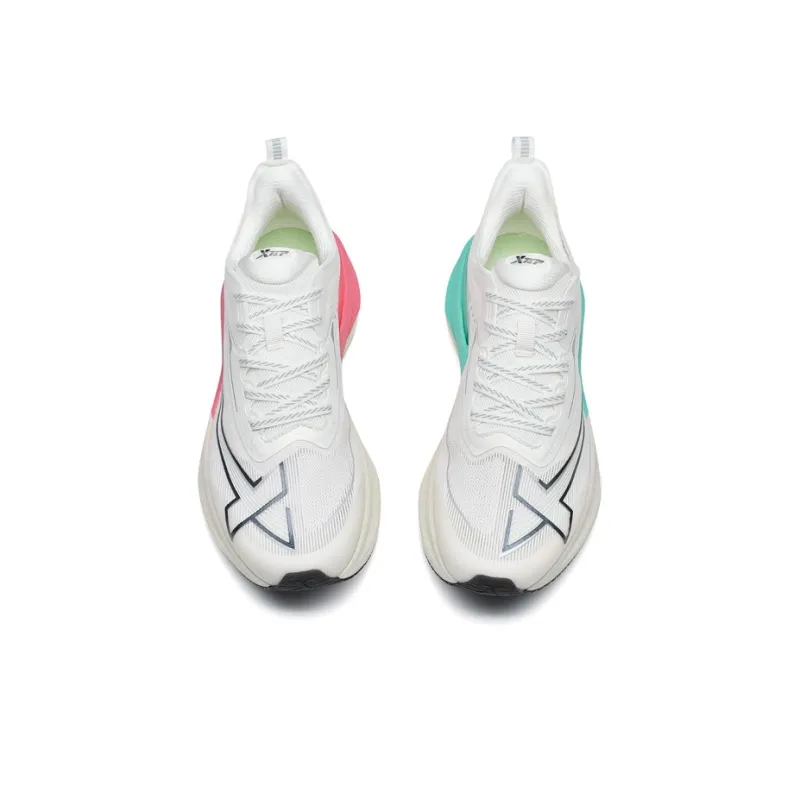 XTEP Two Thousand Kilometers 2.0 Anti Slip Wear Resistant Low Top Running Shoes Women's Sail White-2