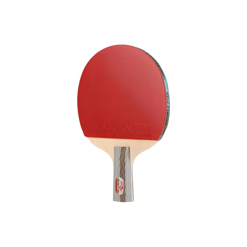 DOUBLEFISH Ping Pong Paddles Kids' All Wood Black Red-4
