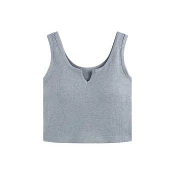 Flowers In Water Tank Top Women's Light Gray