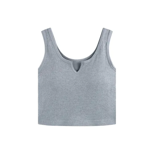 Flowers In Water Tank Top Women's Light Gray