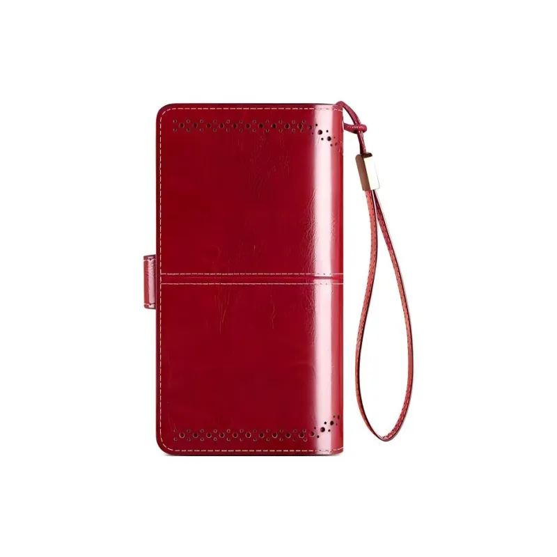 Banyanu Cow Leather Wallet Regular Women's Burgundy/Yellow/Black/Blue-3