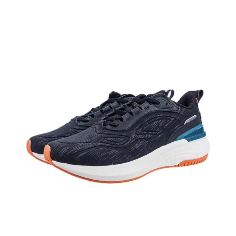 361° Abrasion Resistant Coverage Low Top Casual Running Shoes Men's Black Red-1