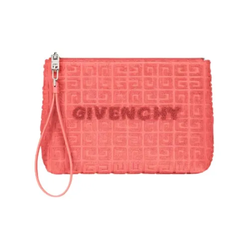 Givenchy Cotton Clutch Large Size Women's Coral