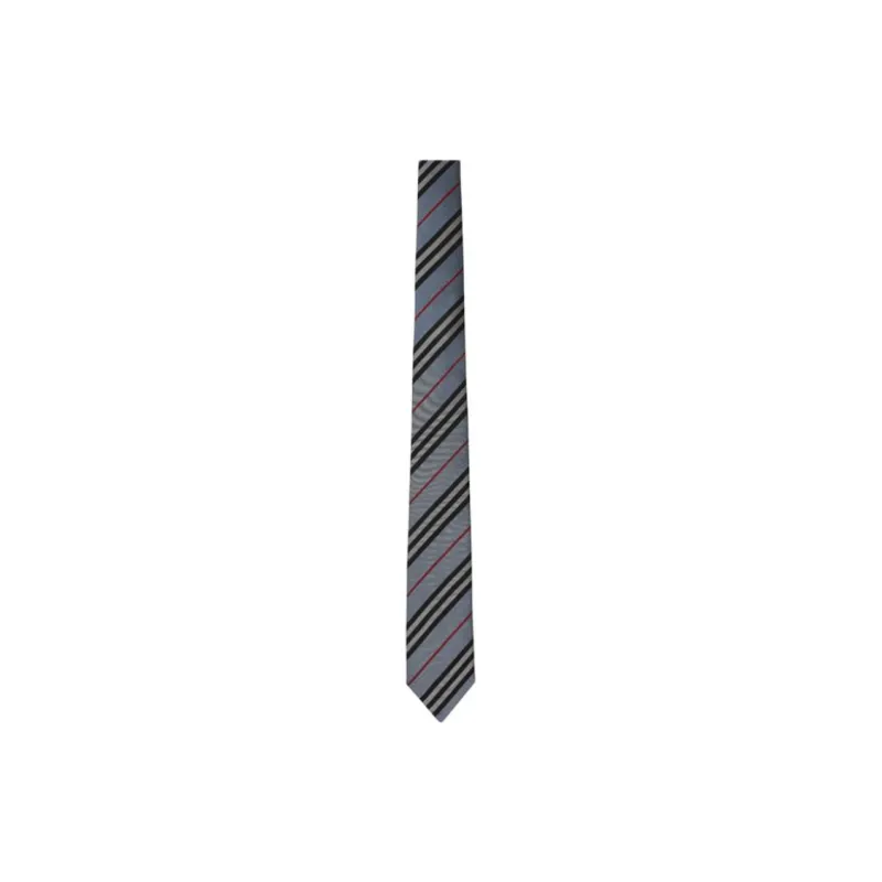 Burberry Mulberry Silk Ties Men's Blue-1