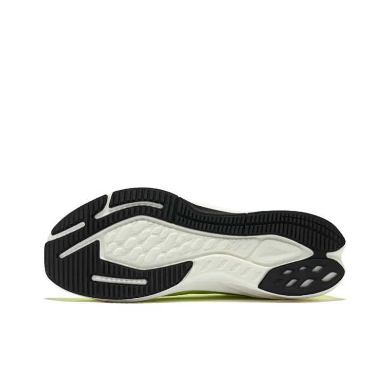 Erke Lightweight Cushioning Slip Resistant Low Top Casual Running Shoes Men's Fluorescent Glossy Finish Green-4