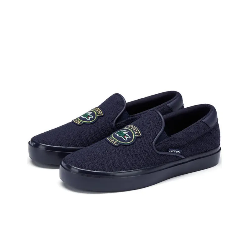 LACOSTE Low Top Skateboard Shoes Women's Navy Blue-2