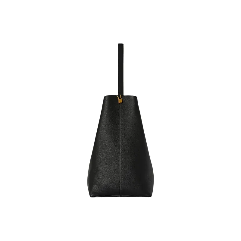 THE ROW Leather With Grain Calfskin Tote Bag, Shopping Bag, Handbag Women's Black-2