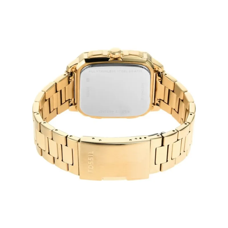 FOSSIL Wrist Watch Automatic Mechanical Movement Stainless Steel Strap Cut Out Dial Men's Watches-3
