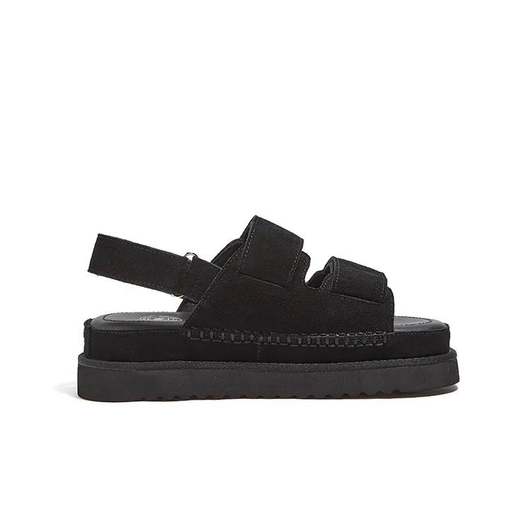 CAMEL Beach Sandals Women's Black/Brown/Gray-7