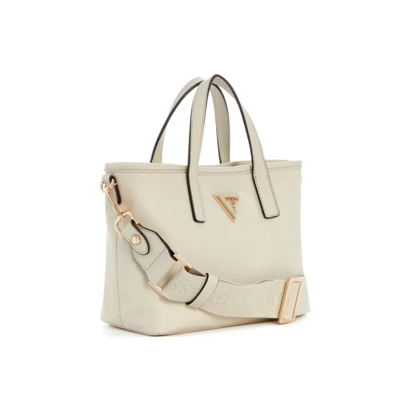 GUESS Nylon Tote Bag Shopping Bag Shoulder Bag Crossbody Bag Handbag Mini Women's Beige-1