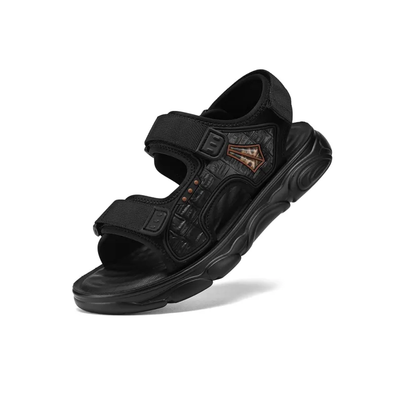 G.N.SHIJIA Beach Sandals Men Black/Khaki-2
