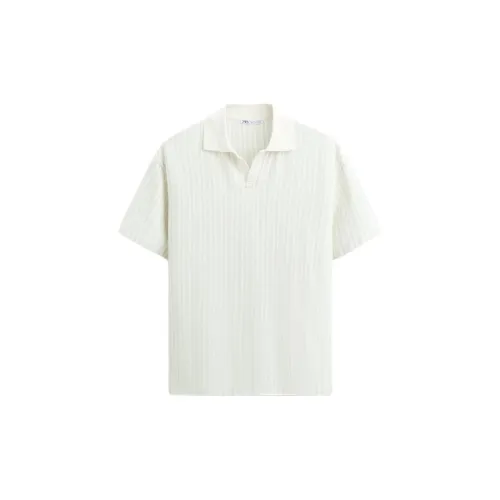 ZARA Polo Shirts Men White