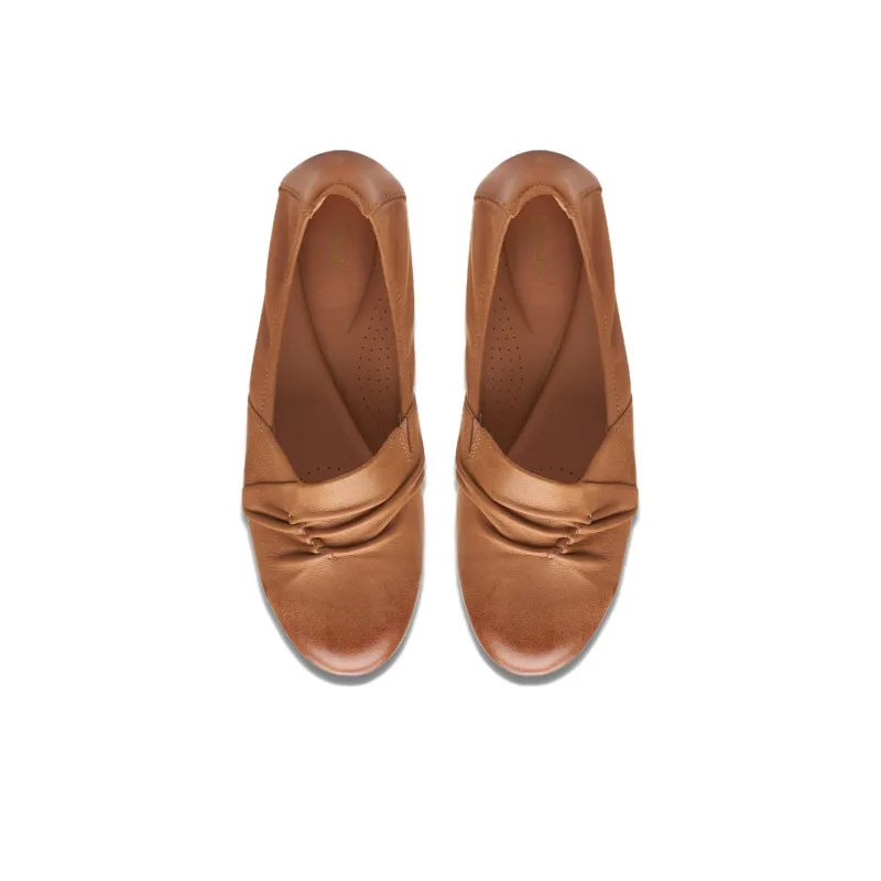 Clarks Rena Way Casual Single Shoes 1.5cm Women's Tan-4