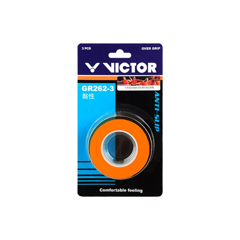 VICTOR Badminton Grip Tape Polyurethane Badminton Racket Thin 3 Pack-1
