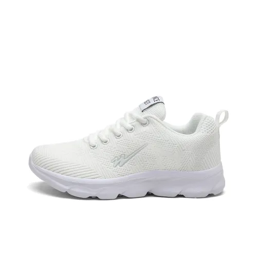 DOUBLE STAR 88 Breathable Lightweight Low Top Running Shoes Women's White