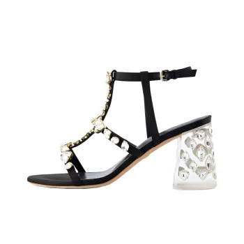 GIAMBATTISTA VALLI Strap Sandals 9cm Women's Black