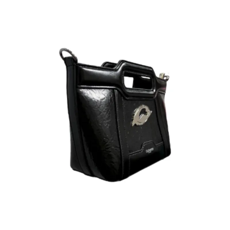 CULTIVATOR PU Handbag Shoulder Bag Crossbody Bag Small Size Women's Silver/Black-6