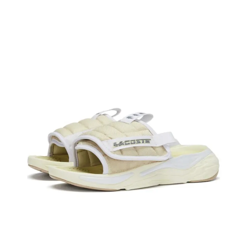 LACOSTE Slide Slippers Men's Ecru-2