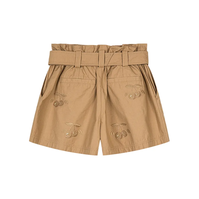 UOOYAA Cargo Shorts Women's Light Khaki-1
