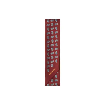 PRADA Fabric Knit Scarves Women's Red