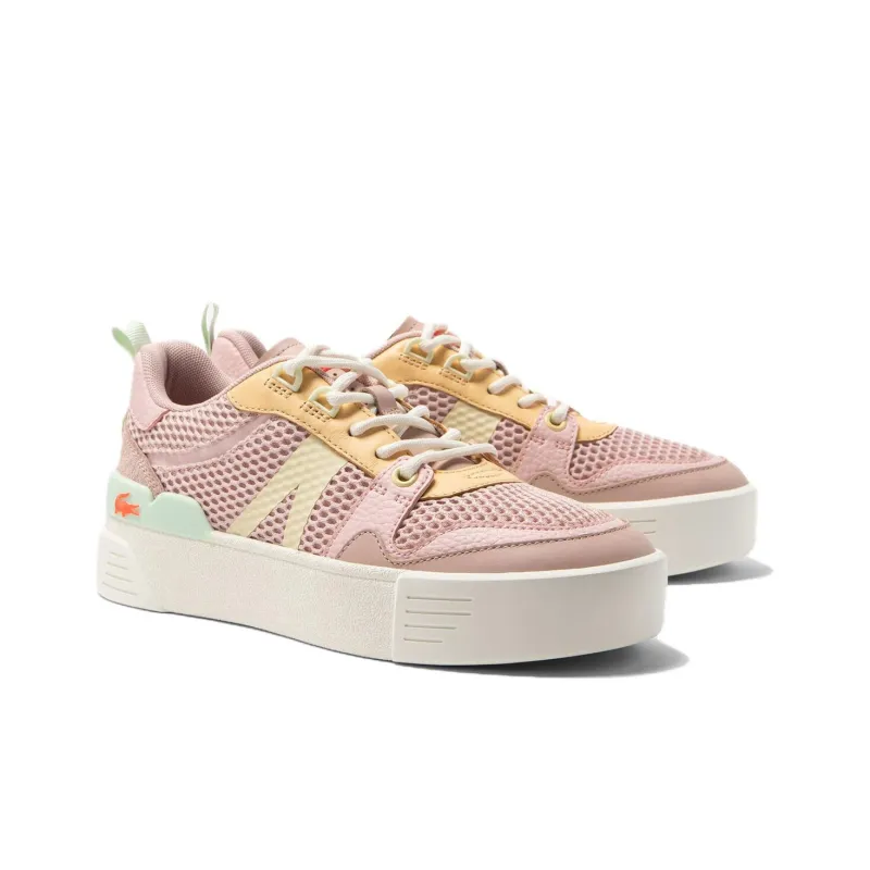 LACOSTE L002 Low Top Skateboard Shoes Women's Pink-1