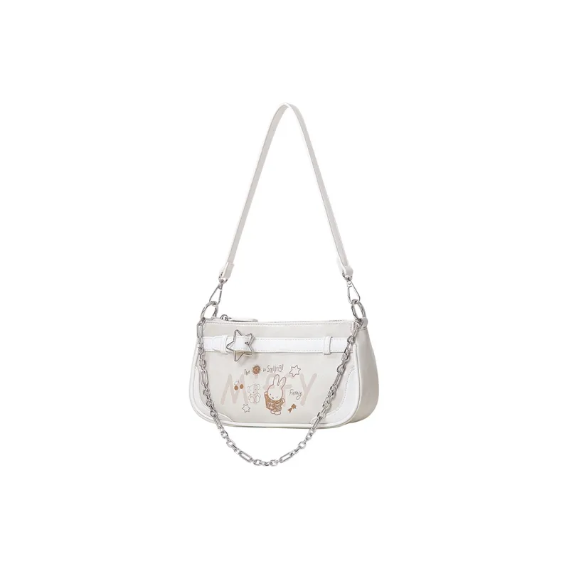 Miffy Synthetic Leather Portable Crossbody Bag Shoulder Bag Regular Women's Blue/White-12
