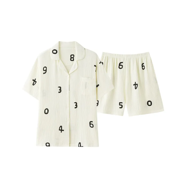 The Story Of The Flower Season Pajama Set Women's Ecru-0