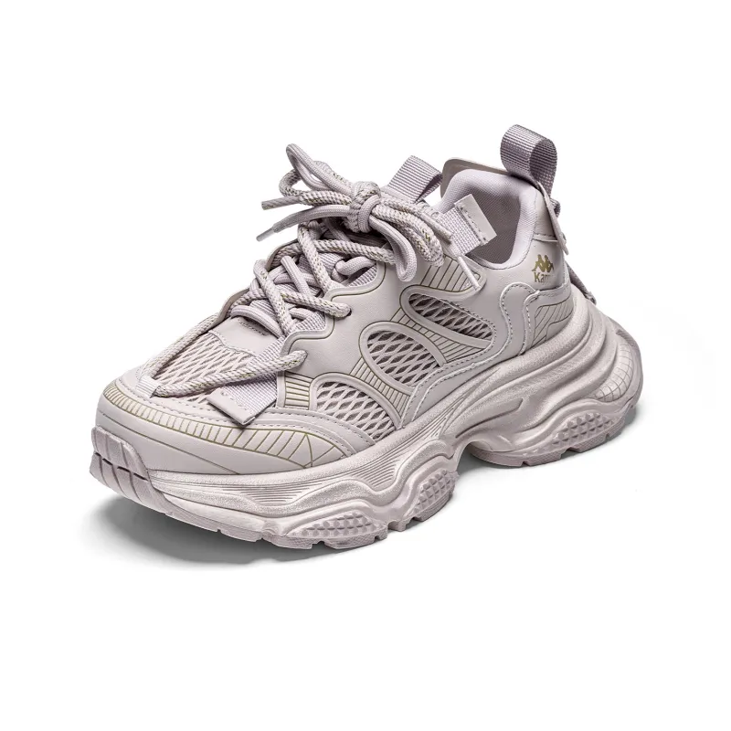 Kappa Slip Resistant And Breathable Low Top Chunky Sneakers Women's Malt Beige Brown-2
