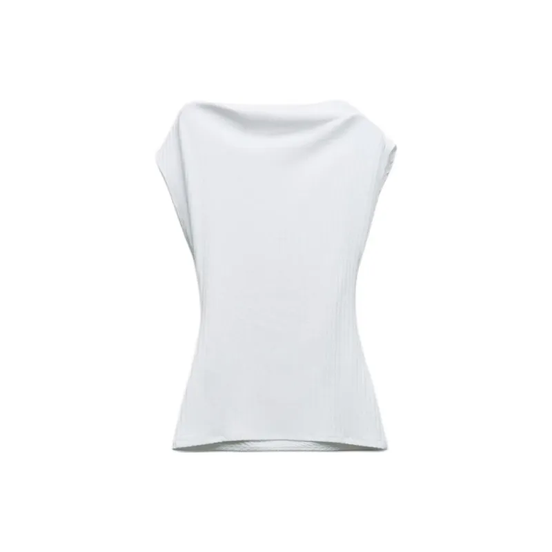 ZARA Tank Tops Women's White-1