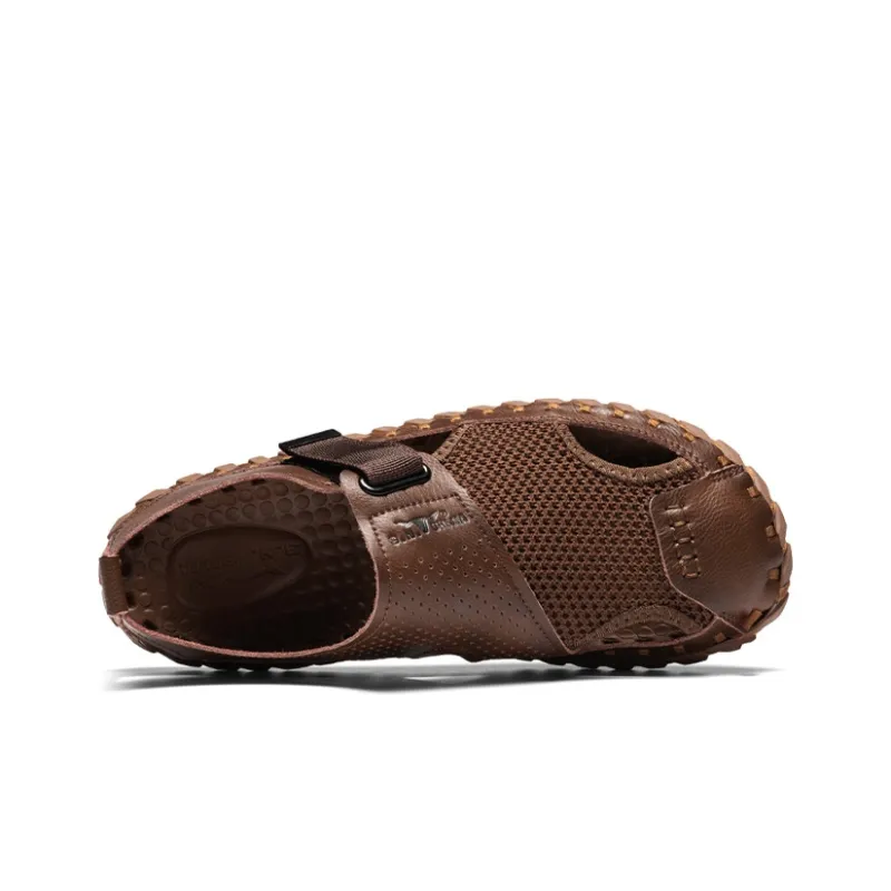 G.N.SHIJIA River Trekking Shoes Men Khaki/Red Brown-11