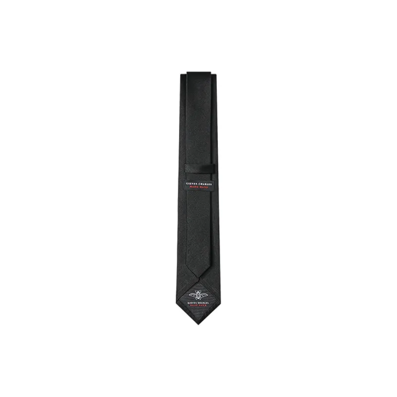 GIEVES CHARLES Mulberry Silk Ties Men's Black-10