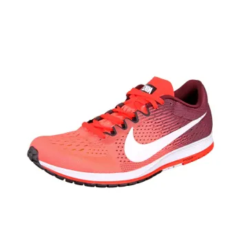 Nike Zoom Streak 6 Cushioned Wear-Resistant Breathable Low-Top Casual Running Shoes Unisex Orange Black White