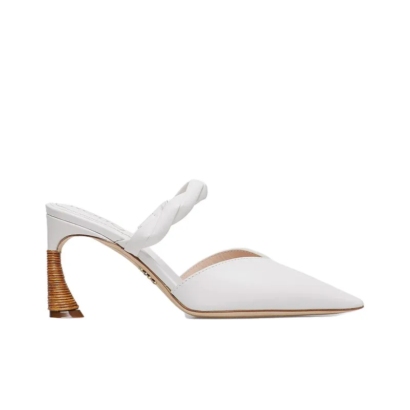 Rodo Wrap-toe Slippers Women's White-1
