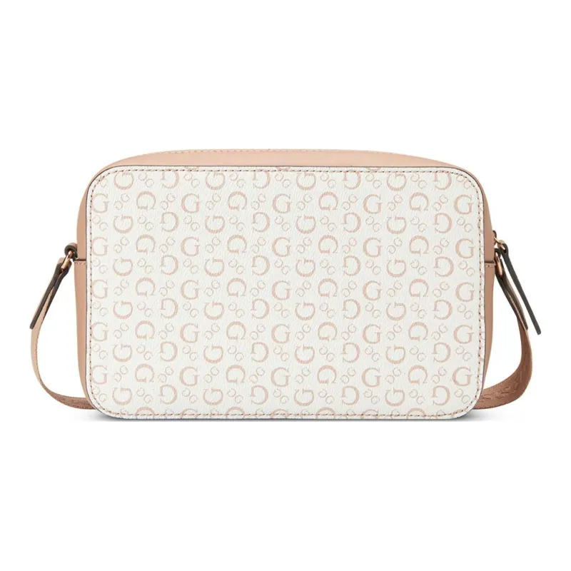 GUESS Artificial Leather Shoulder Bag Crossbody Bag Mini Women's White Pink-2